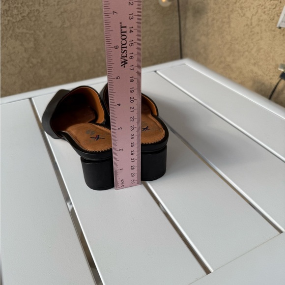 Sarto Elegant Black leather Women's Mules pointy toe size 5.5M - Picture 6 of 14